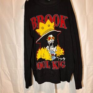 Onepiece Black Sweater Brook the Soul King